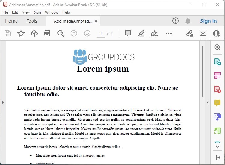 Add Image Annotation using PHP.