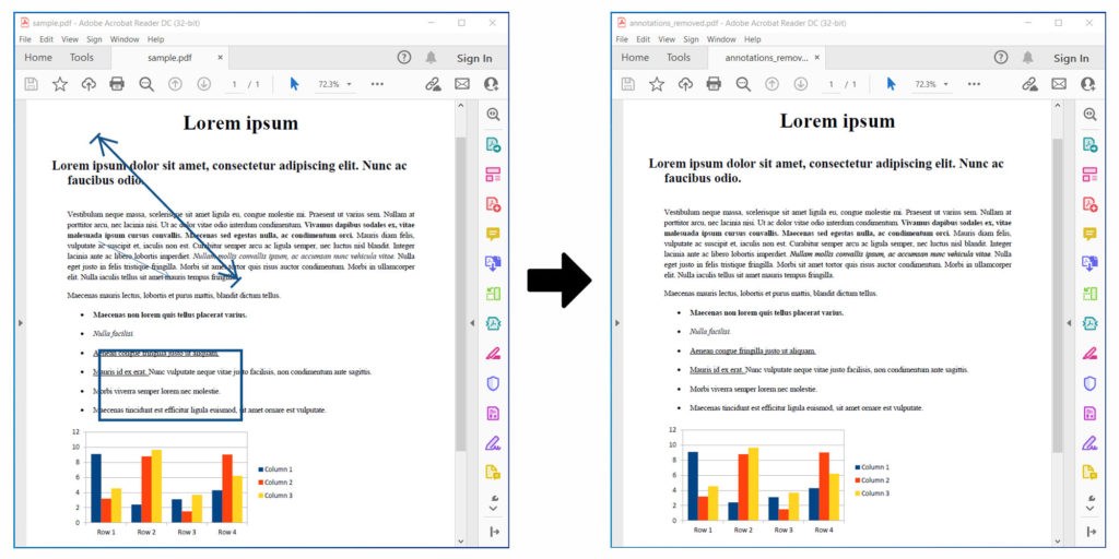Remove Annotations from PDF in Python.