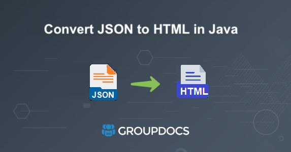 json إلى html