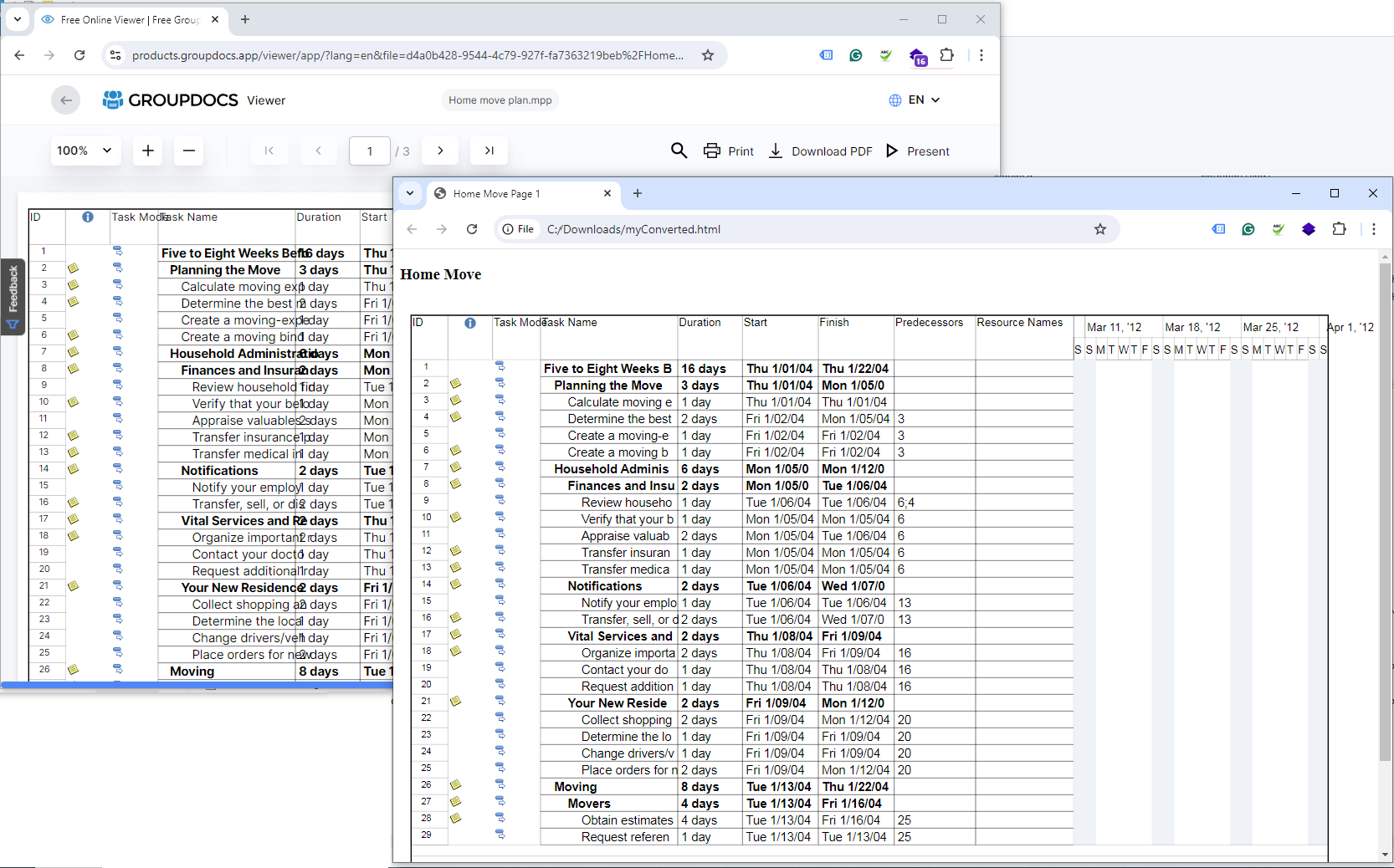 محول mpp إلى html