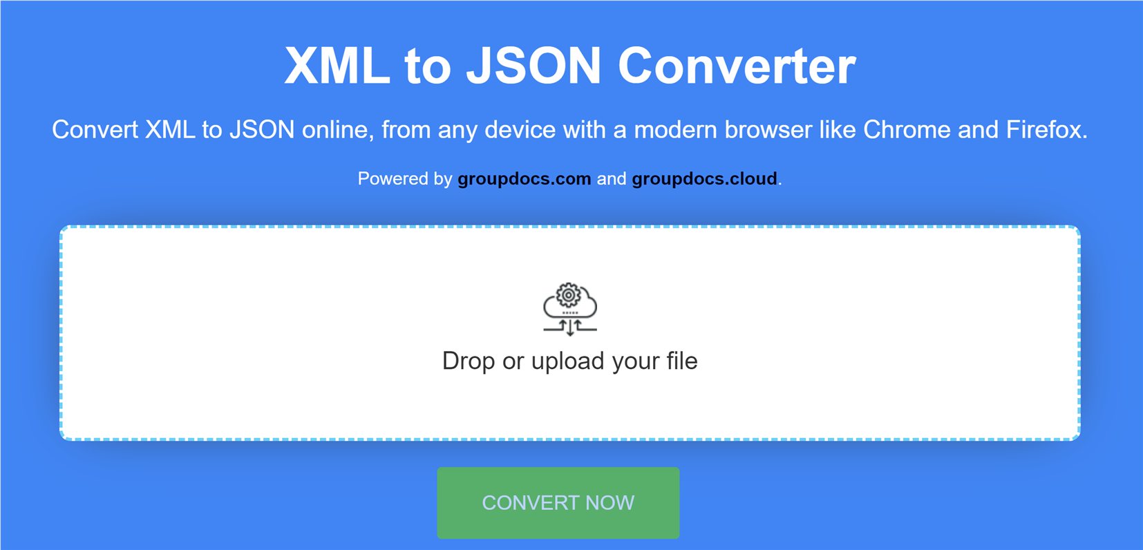 محول XML إلى JSON عبر الإنترنت