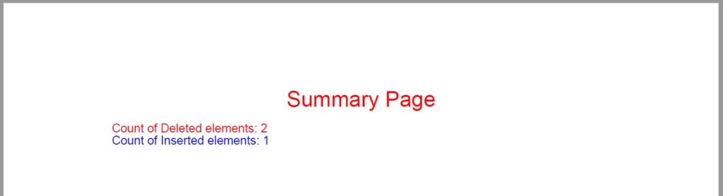 Summary Page.