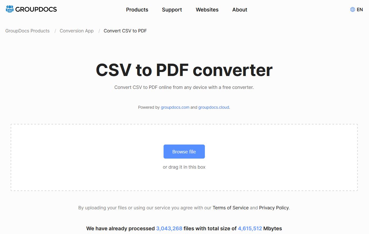 csv to pdf converter