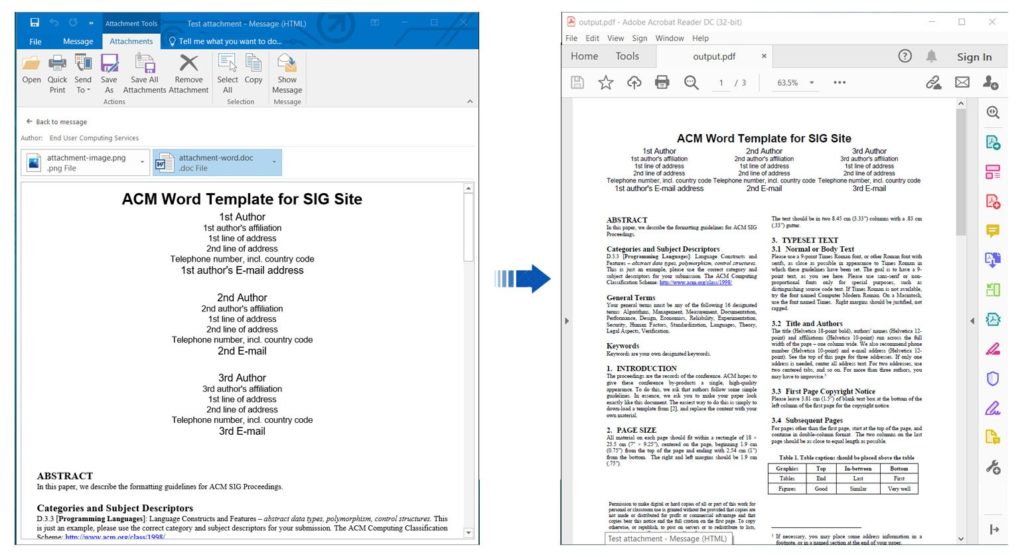 Convert Email Attachments to PDF using REST API in Node.js