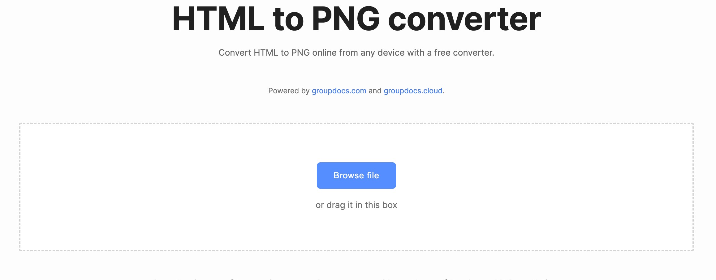 convert html to png online