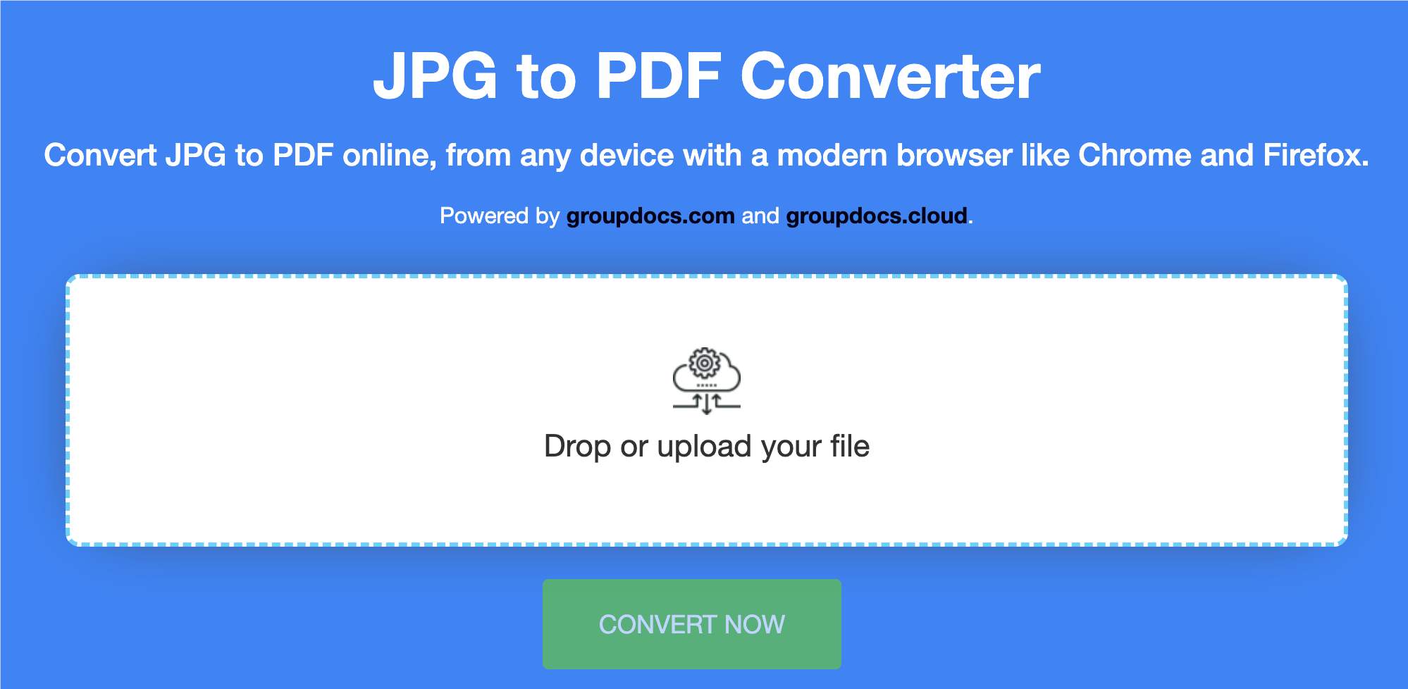 Konvertieren Sie JPG online in PDF