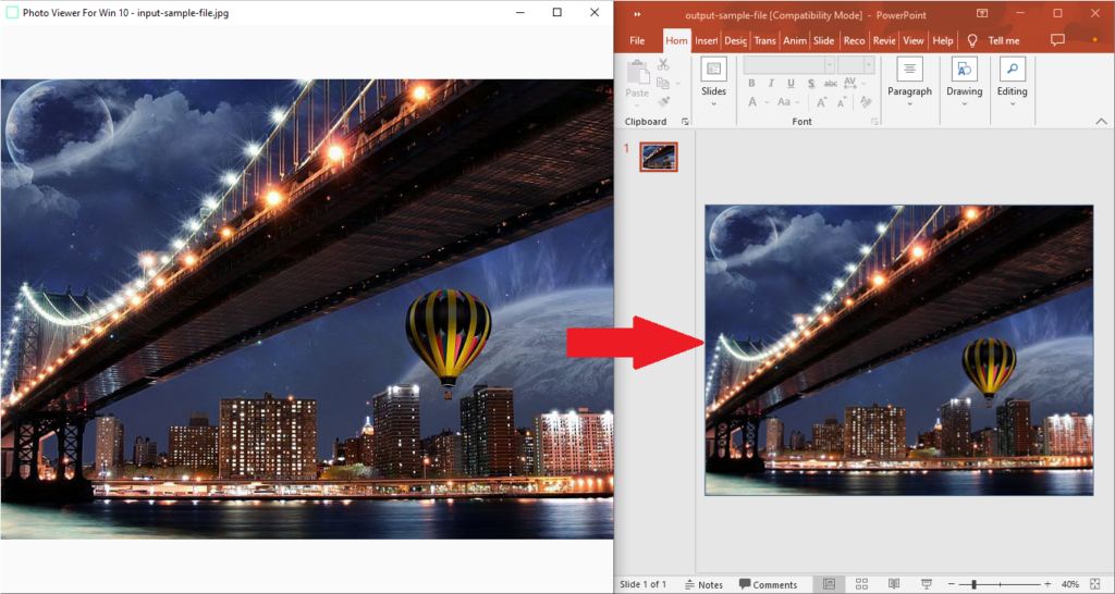 So konvertieren Sie JPG in eine PowerPoint-Präsentation in Java