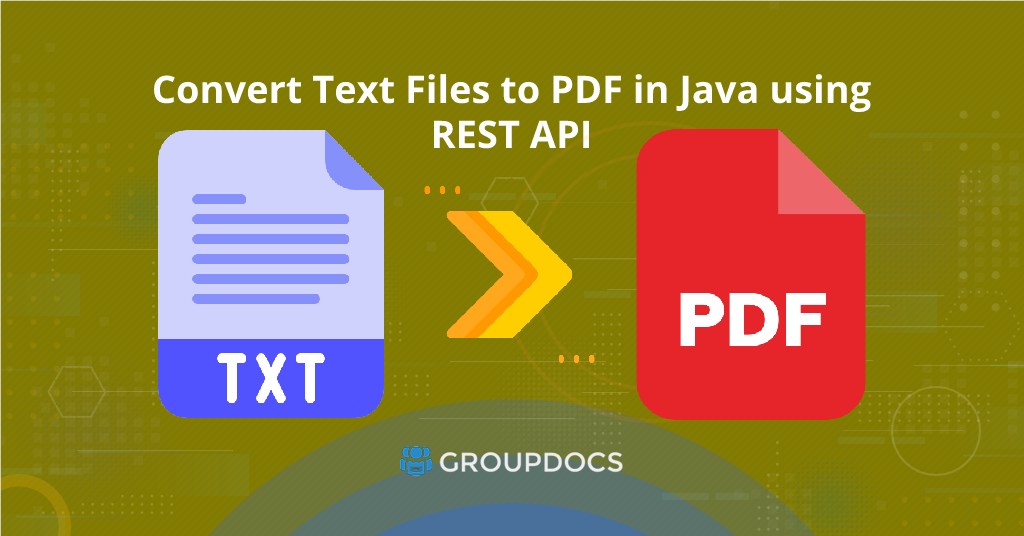 Konvertieren Sie Textdokumente über Java mithilfe der REST-API in PDF