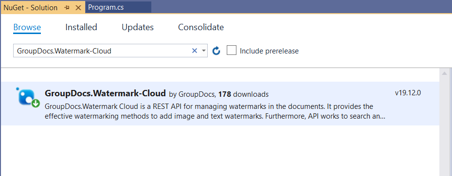Suchen und ersetzen Sie Wasserzeichen mithilfe einer Rest-API