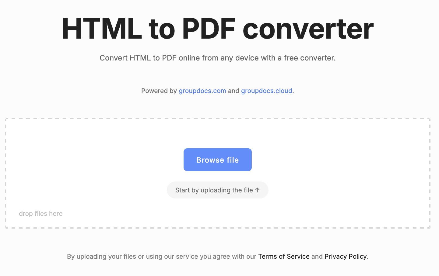 convertidor de html a pdf