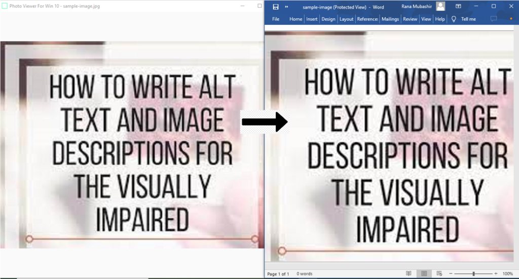 Convertir JPG a Word en Python