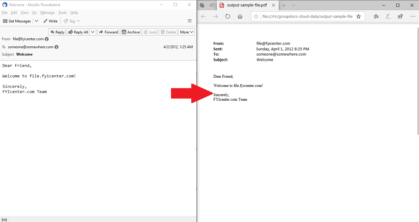 نرم افزار تبدیل EML به PDF