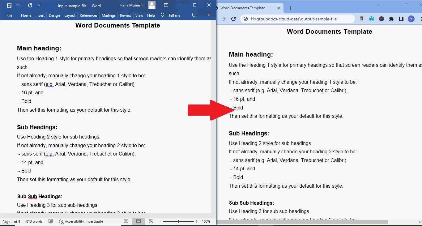 Convertir Word DOC en fichier HTML en utilisant Java