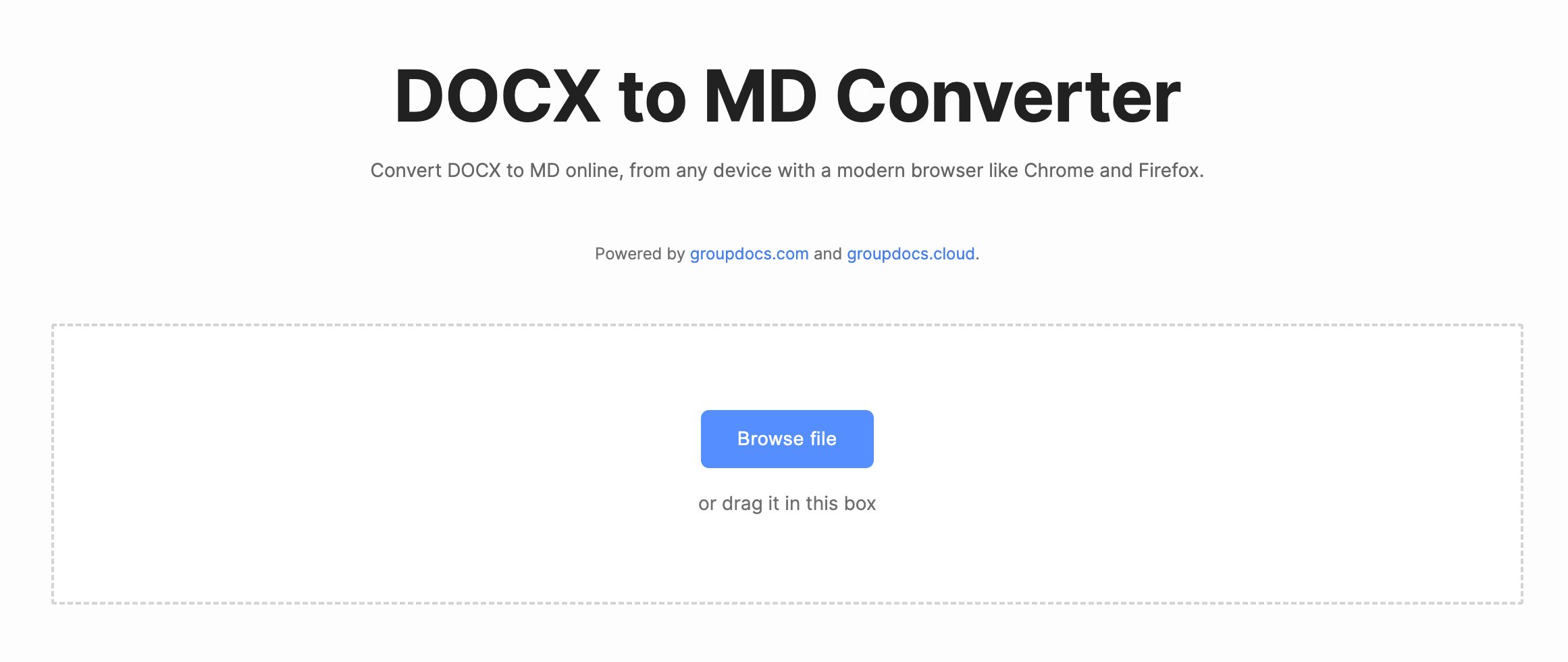 convertir docx en démarque