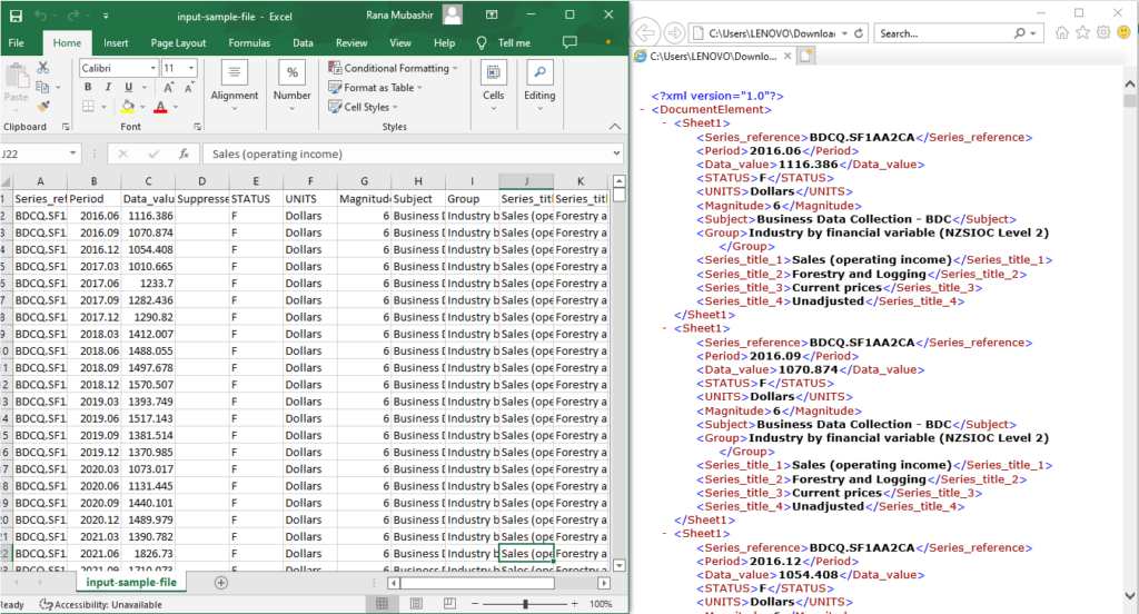 Comment convertir CSV en XML en python
