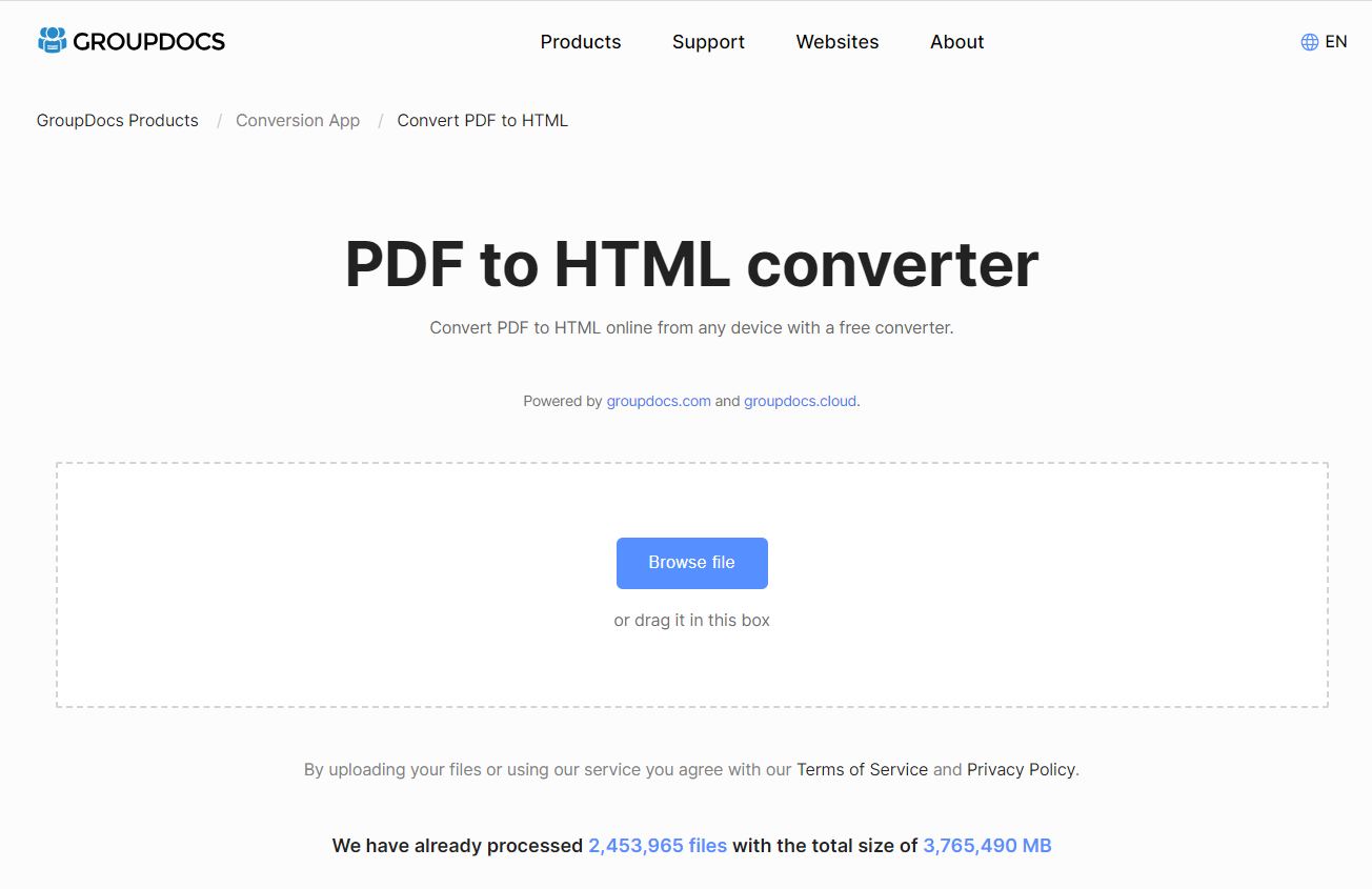 app gratuita da pdf a html