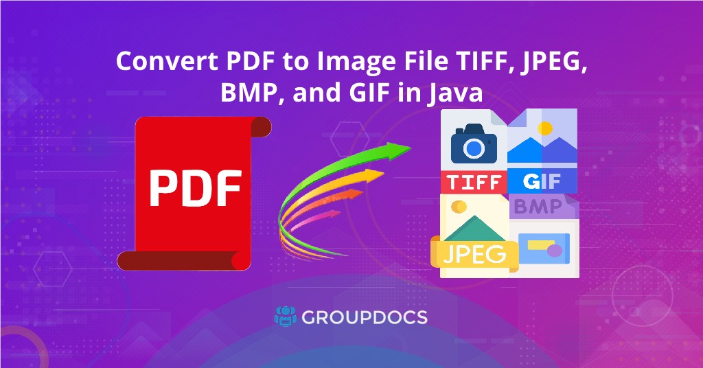 Come convertire un file PDF in un file immagine, come TIFF, JPEG, BMP o GIF utilizzando Java