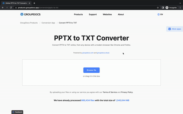 convertitore da ppt a testo