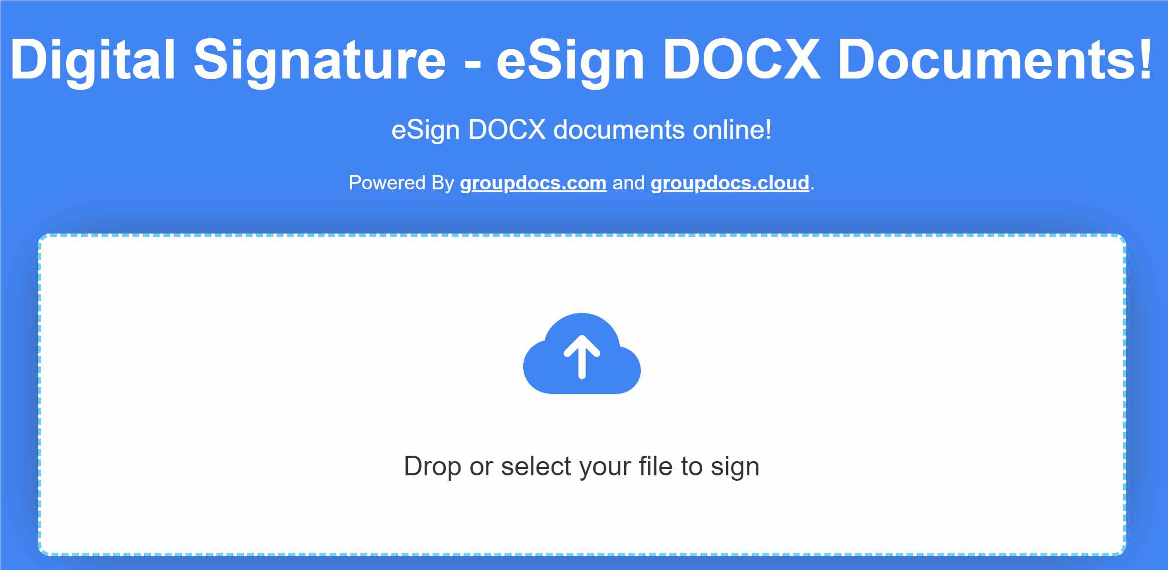 Firma elettronica DOCX online