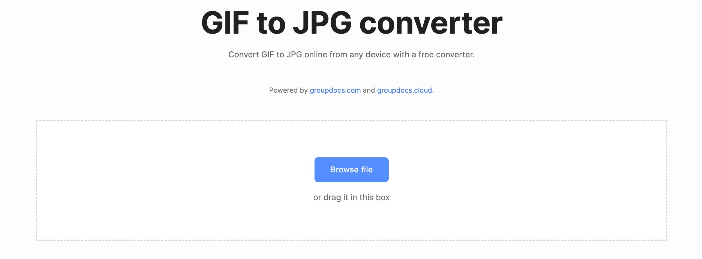 オンラインGIFからJPGへのコンバーター