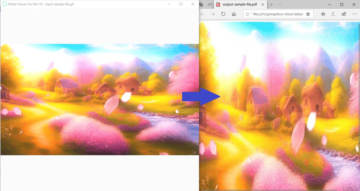 Java 온라인에서 GIF를 PDF로 변환