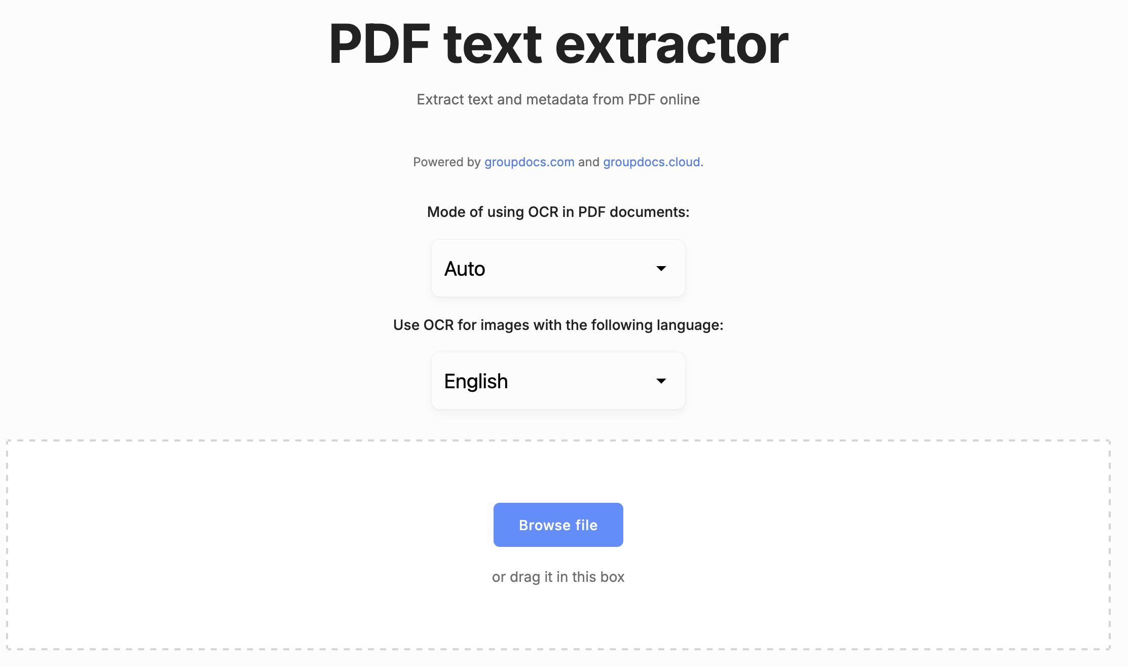 Online text Extractor