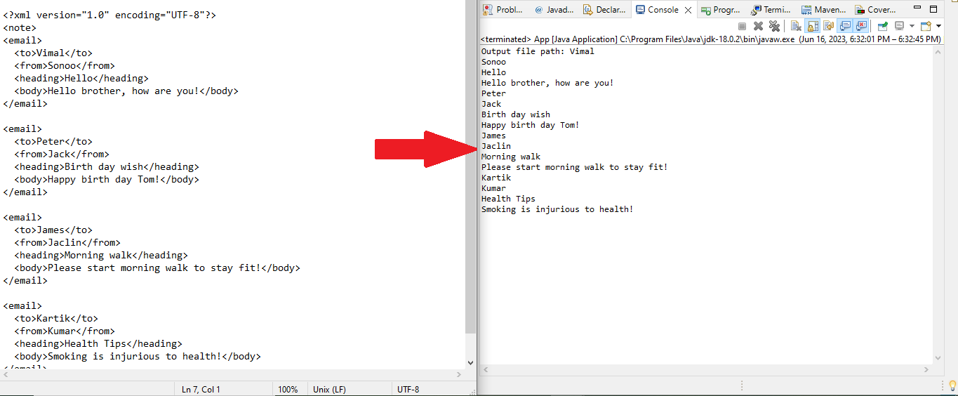 Java Extract Text from XML Documents