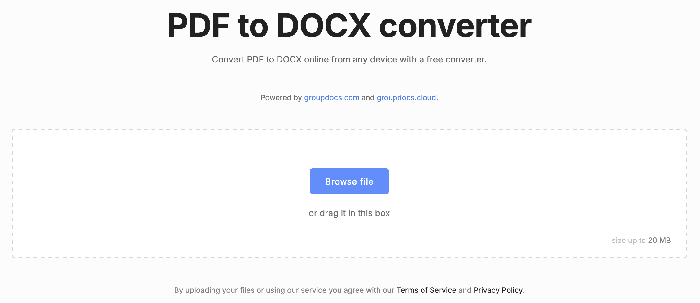 Konwerter PDF na DOC