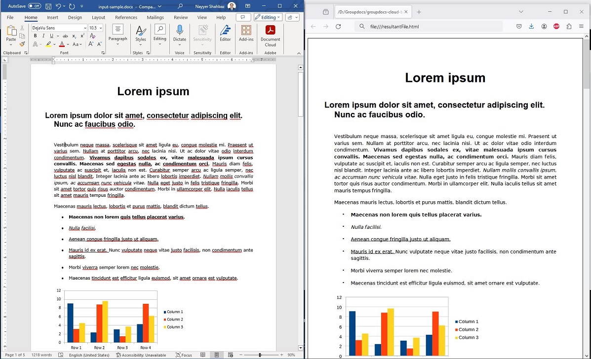 docx para html