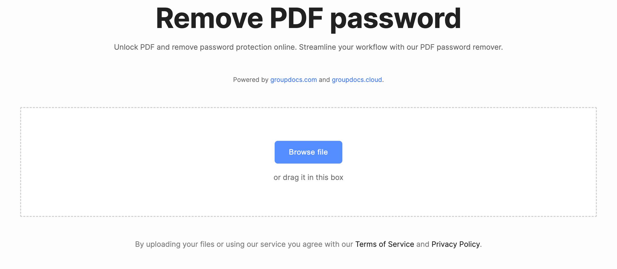 desbloquear pdf on-line