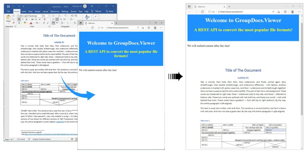 Embed-Word-Document-into-an-Existing-HTML-Page