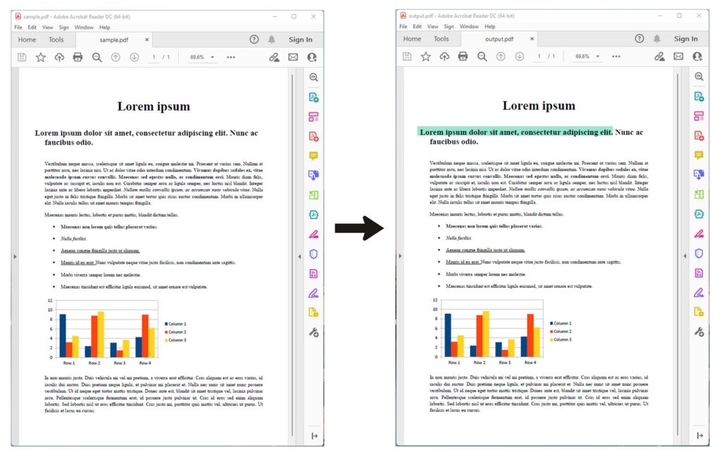 เน้นข้อความในเอกสาร PDF โดยใช้ Node.js