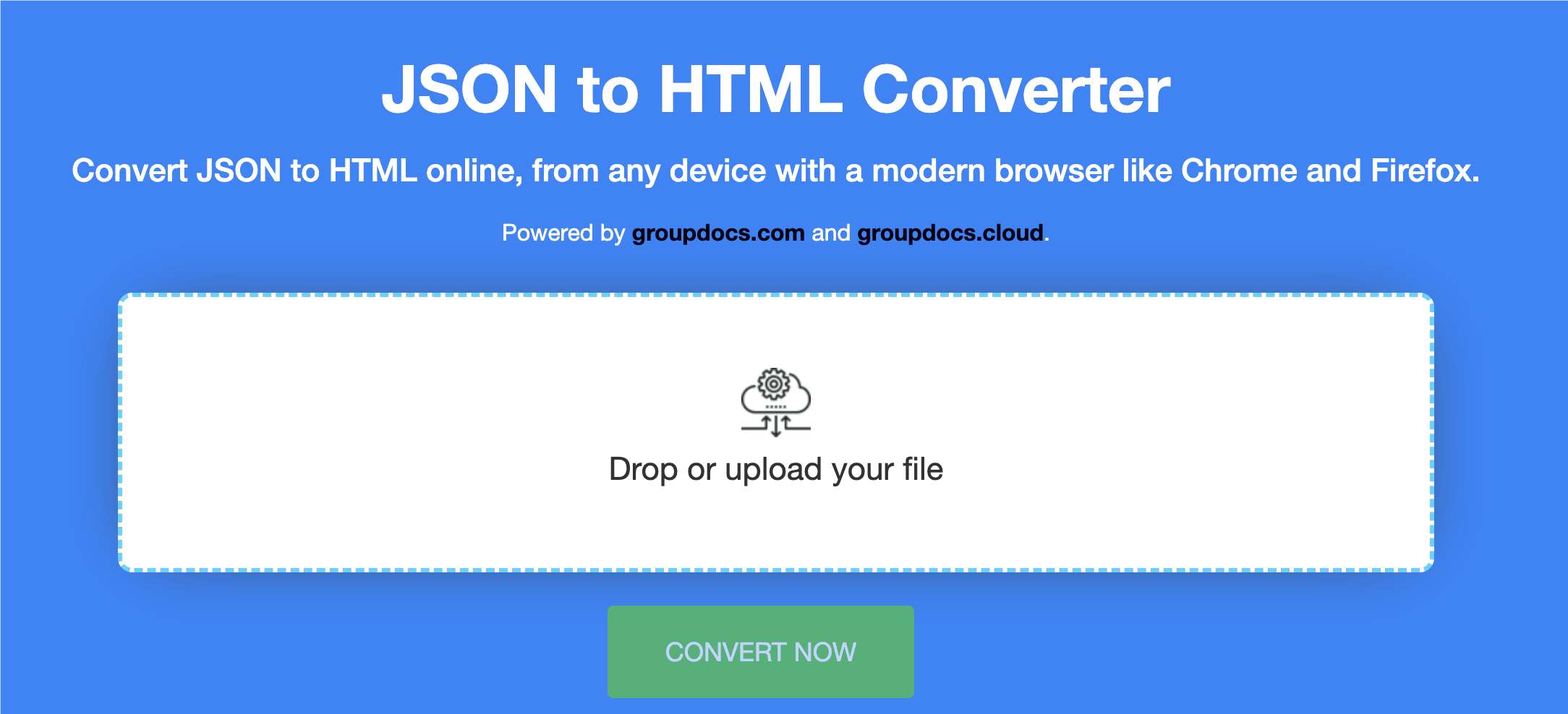 แปลง json เป็น html ออนไลน์