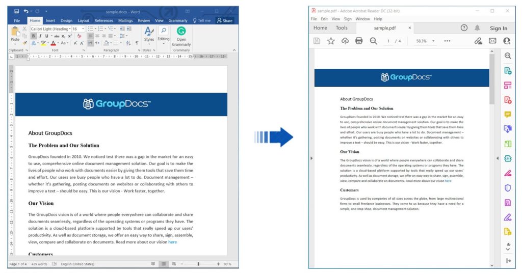 แปลงเอกสาร Word เป็น PDF โดยใช้ REST API ใน Python