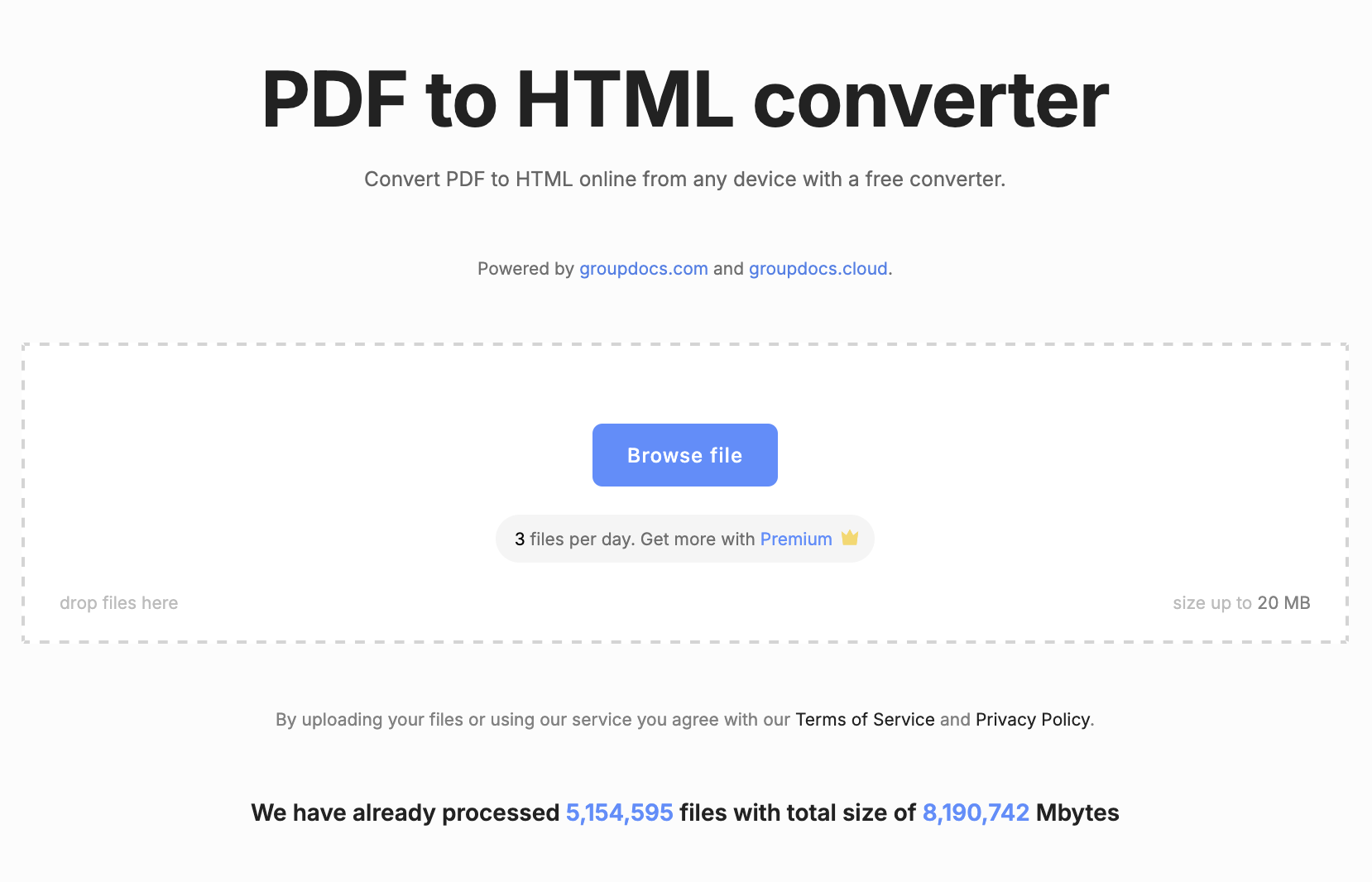 ตัวแปลง PDF เป็น HTML ฟรีออนไลน์