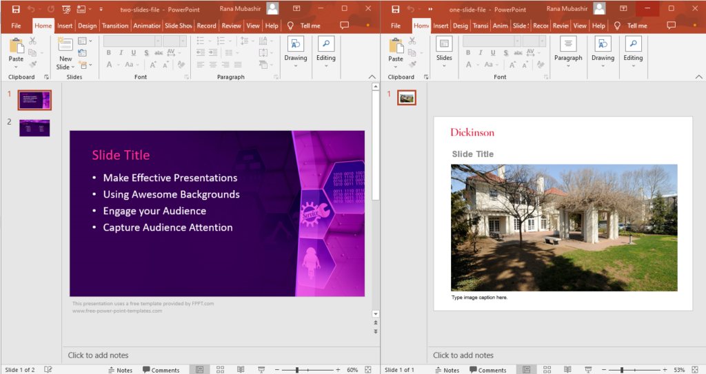 วิธีผสานงานนำเสนอ PowerPoint ออนไลน์
