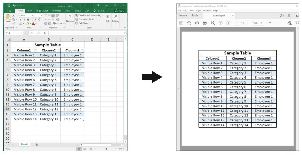 แสดงข้อมูล Excel เป็น PDF โดยใช้ REST API ใน Node.js