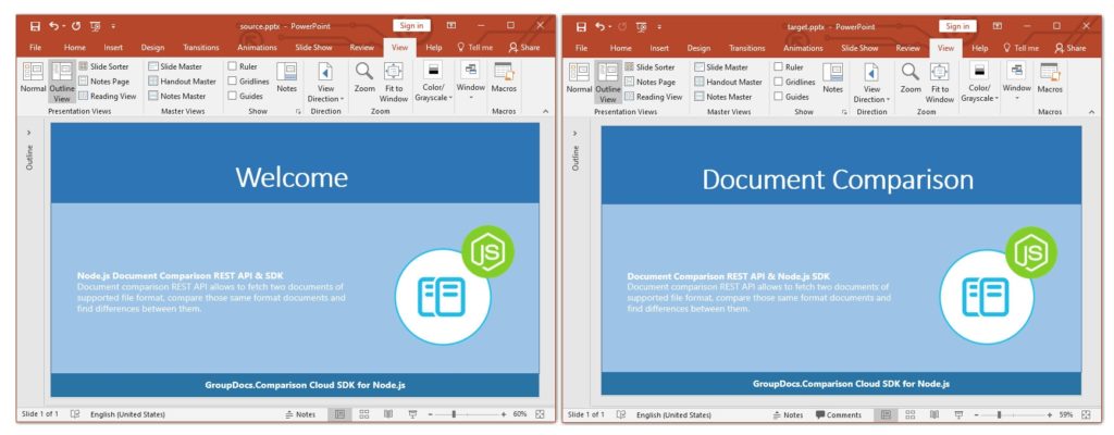 Kaynak ve Hedef PowerPoint Sunum Dosyaları | Karşılaştırma için Powerpoint şablonu
