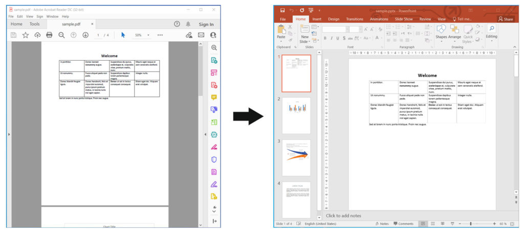 Node.js'de PDF'yi PowerPoint'e dönüştürün