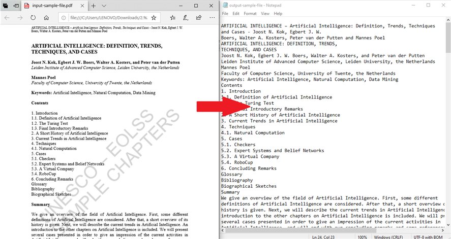 Java, PDF'yi Programlı Olarak Metin Dosyasına Dönüştürür