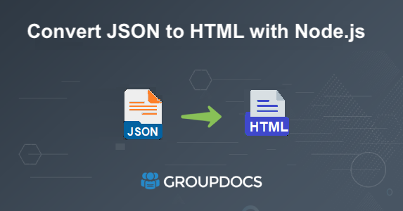 json to html