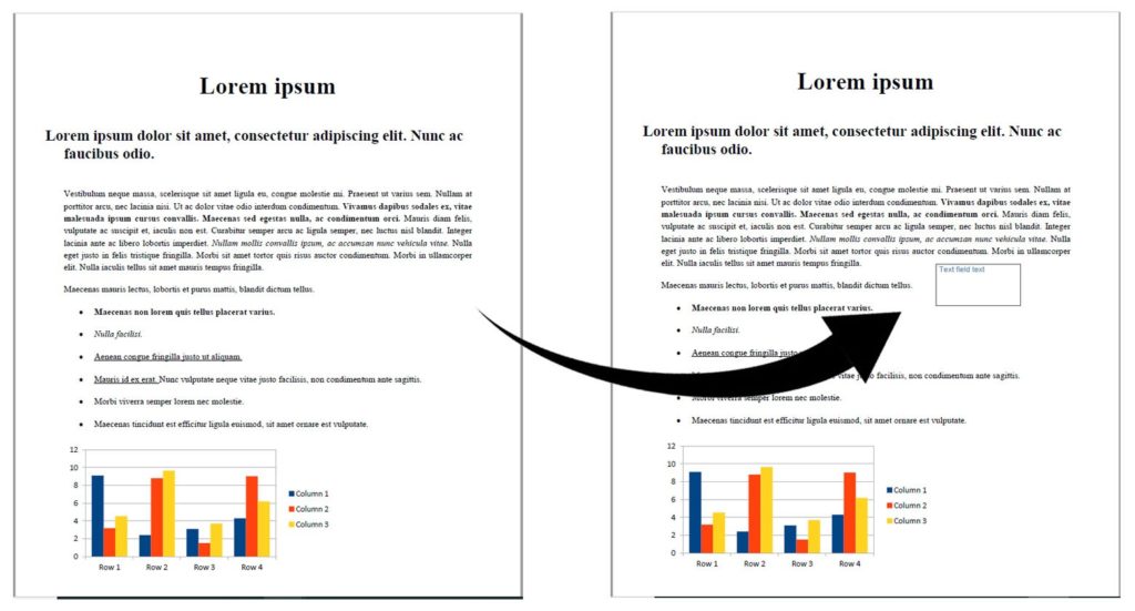 Thêm chú thích trường văn bản bằng Python