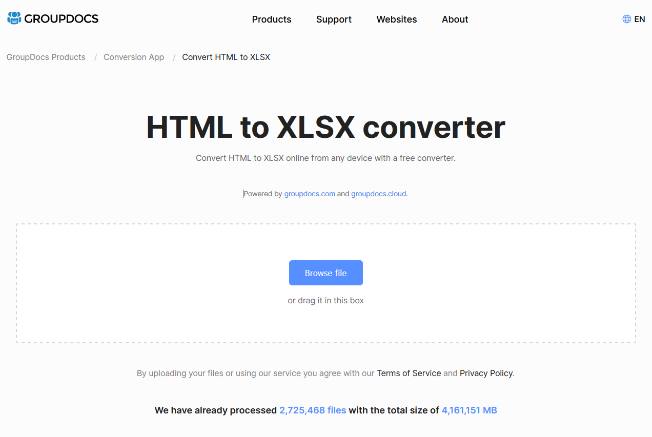 ứng dụng html sang excel
