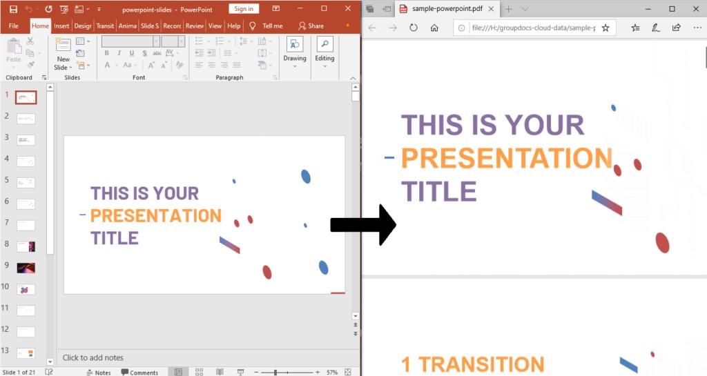 Cách chuyển đổi PowerPoint sang PDF bằng API REST trong Python