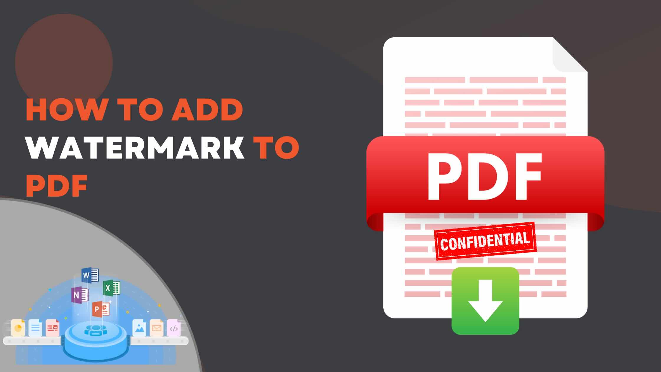 how to insert watermark in pdf
