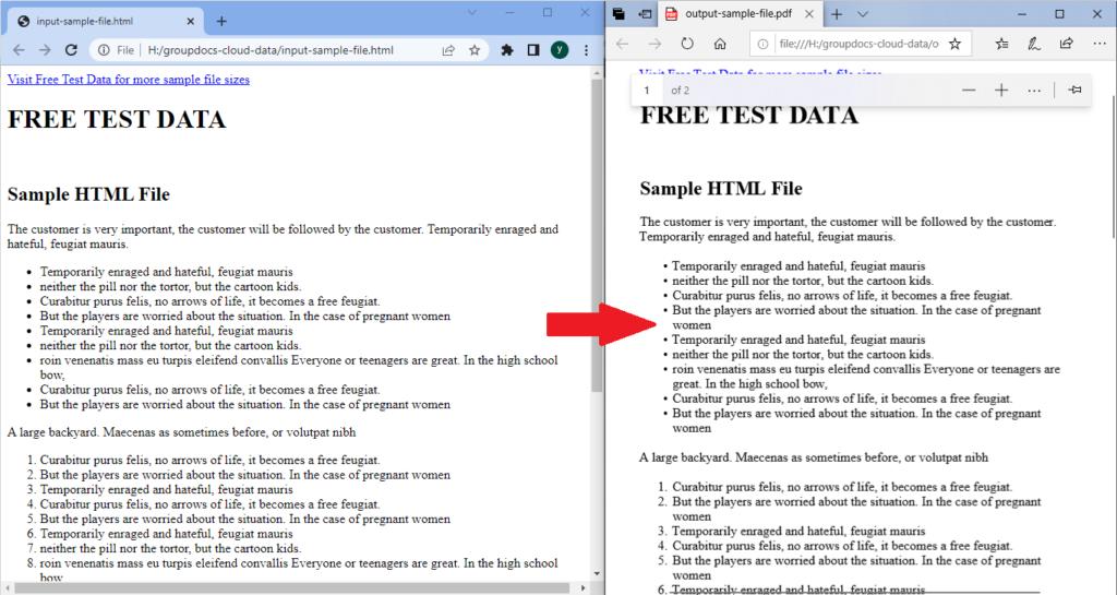 如何在 C# 中在線將 HTML 文件轉換為 PDF