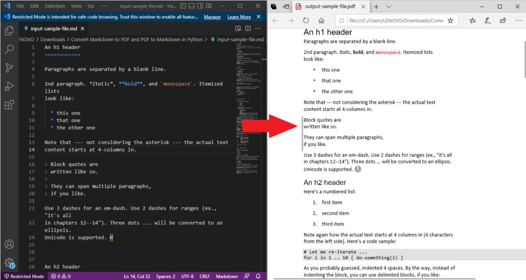 如何使用 REST API 在 Python 中將 Markdown 轉換為 PDF