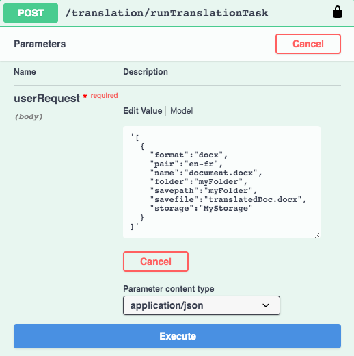 使用 REST API 翻譯 Word 或 Excel 文檔